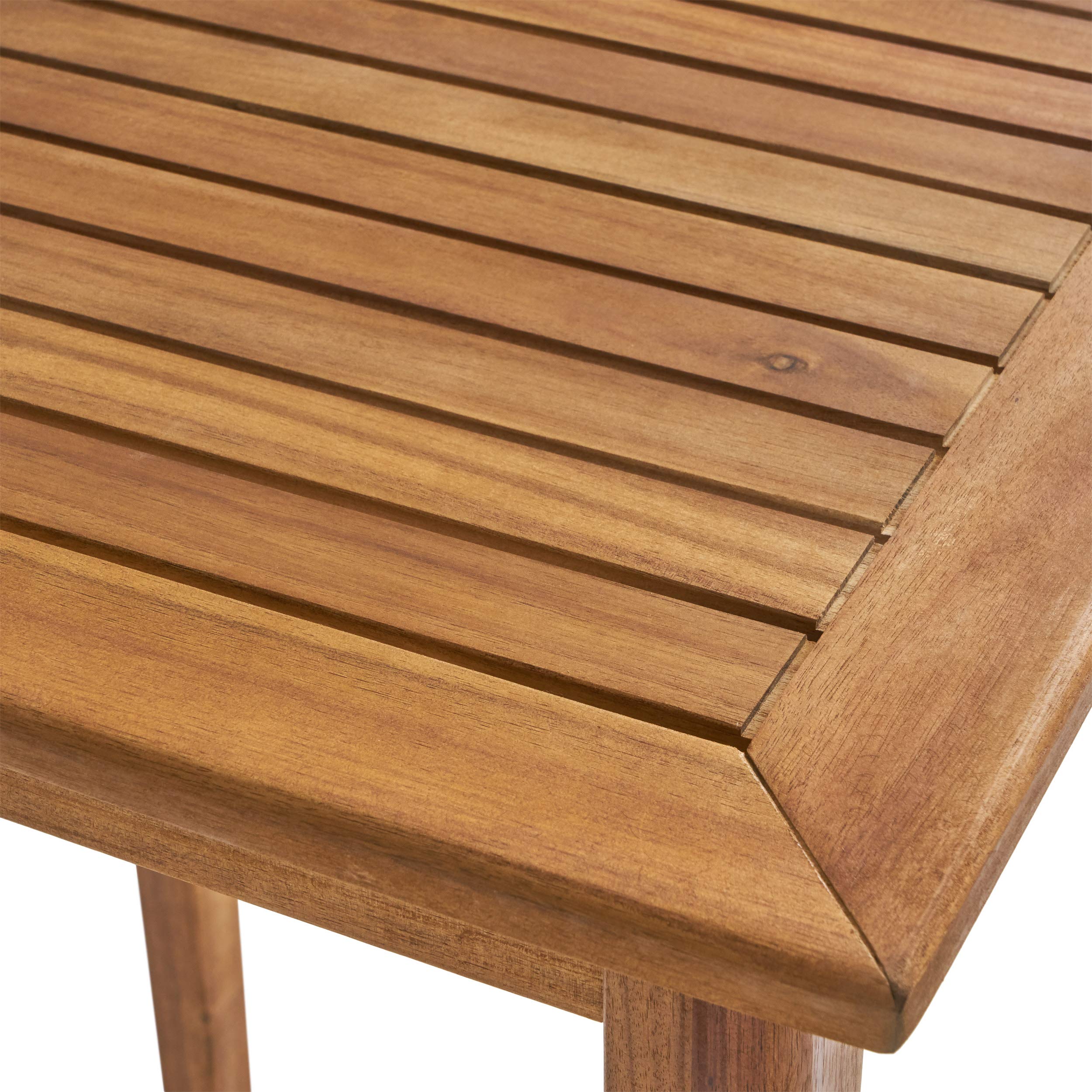 Outdoor Acacia Wood Bar Table Teak Finish