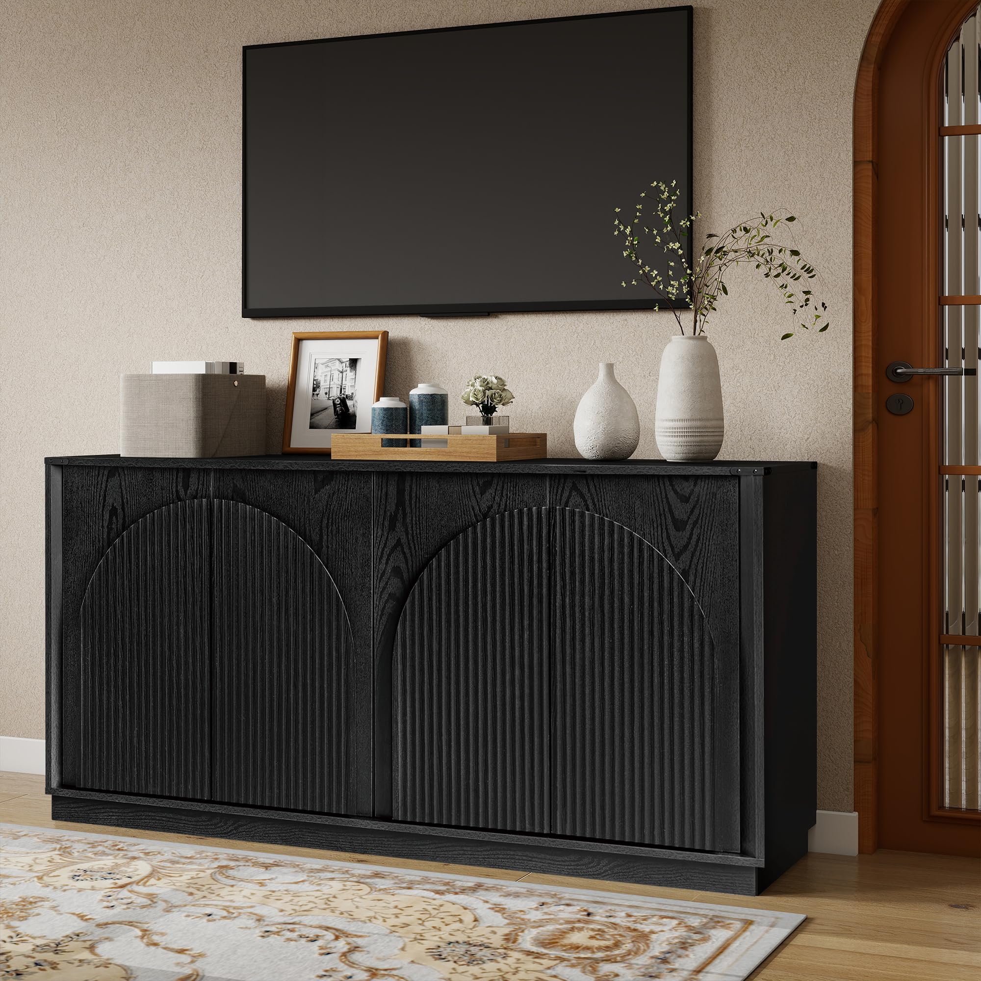 65" Sideboard Buffet Cabinet with Adjustable Shelves