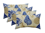 Indoor Outdoor Lumbar Throw Pillows Set of 4