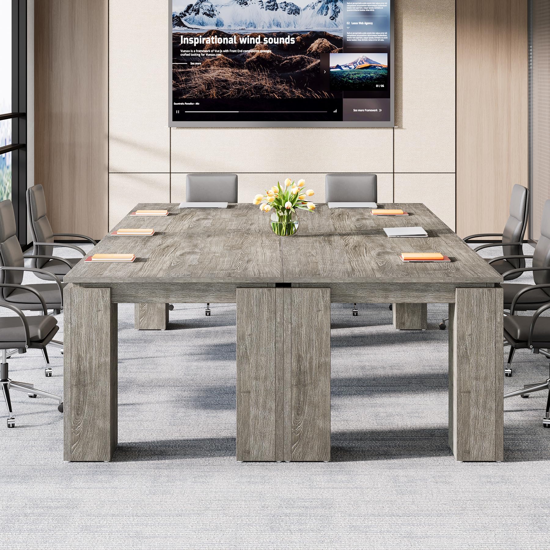 7 ft Conference Table for 8 People