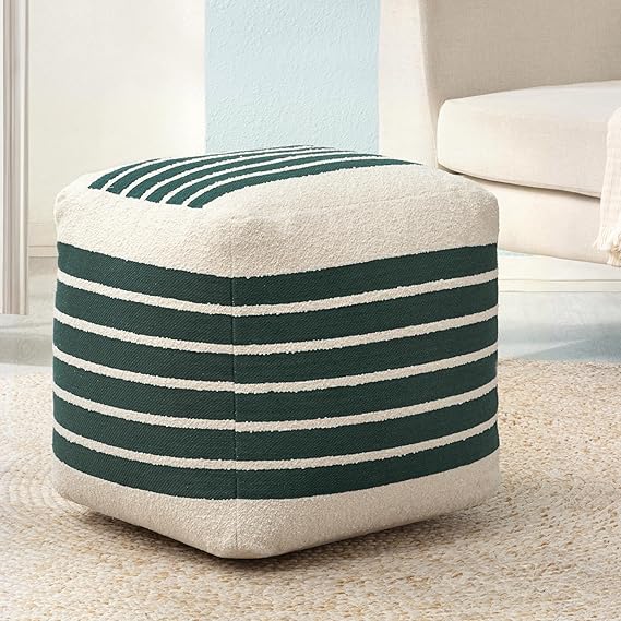 Handmade Pouf Ottoman Footrest