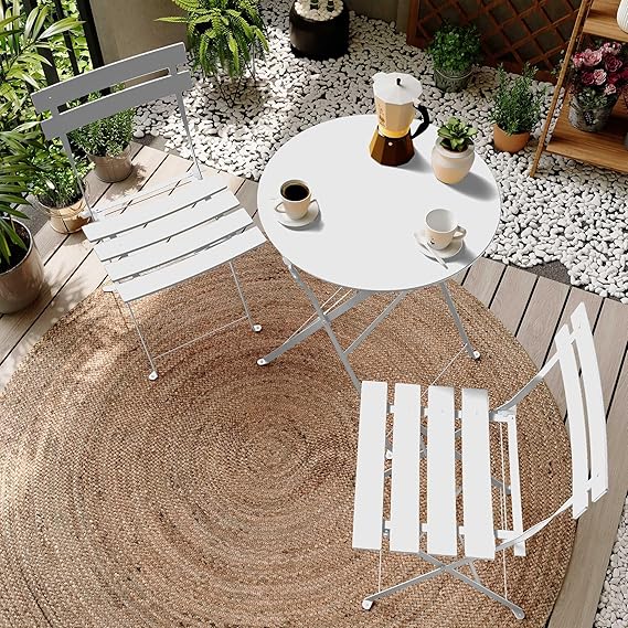 3-Piece Steel Folding Bistro Set