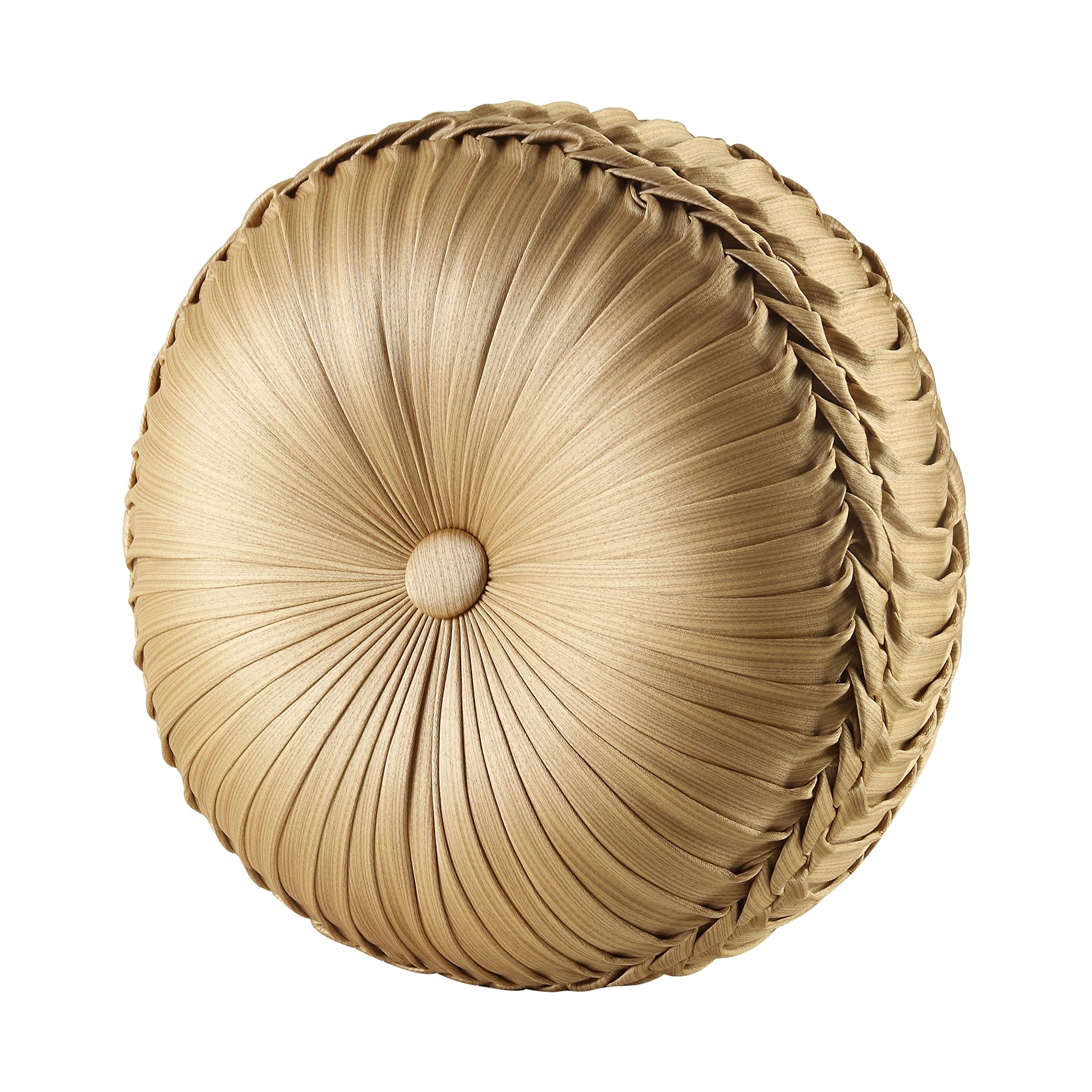 Astoria Tufted Round Throw Pillow Sand