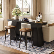 Console Table 70.8 Inch Long Black