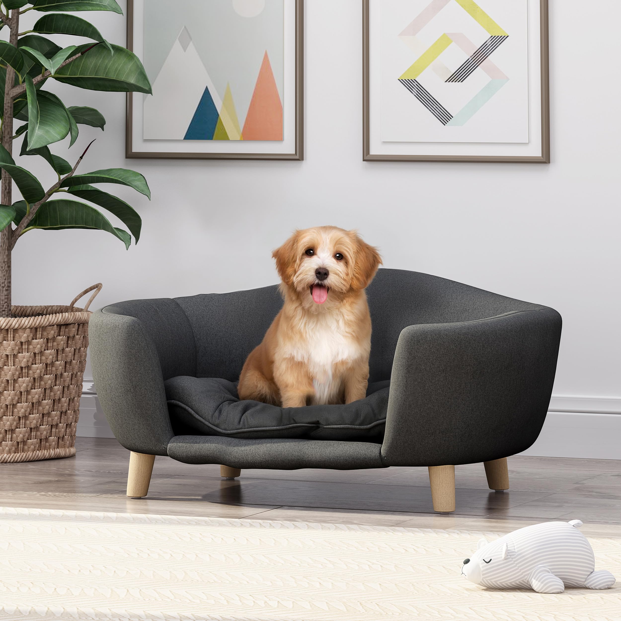 Elevated Orthopedic Dog Bed with Memory Foam