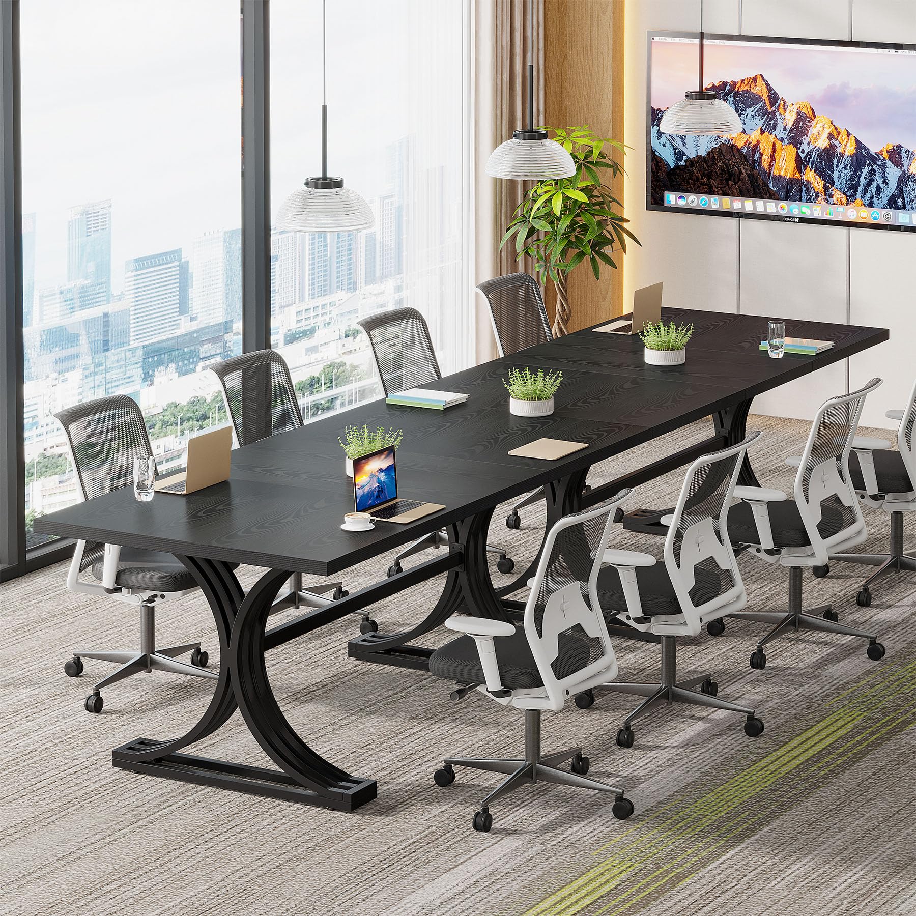 10.5FT Conference Table for 8-10 People