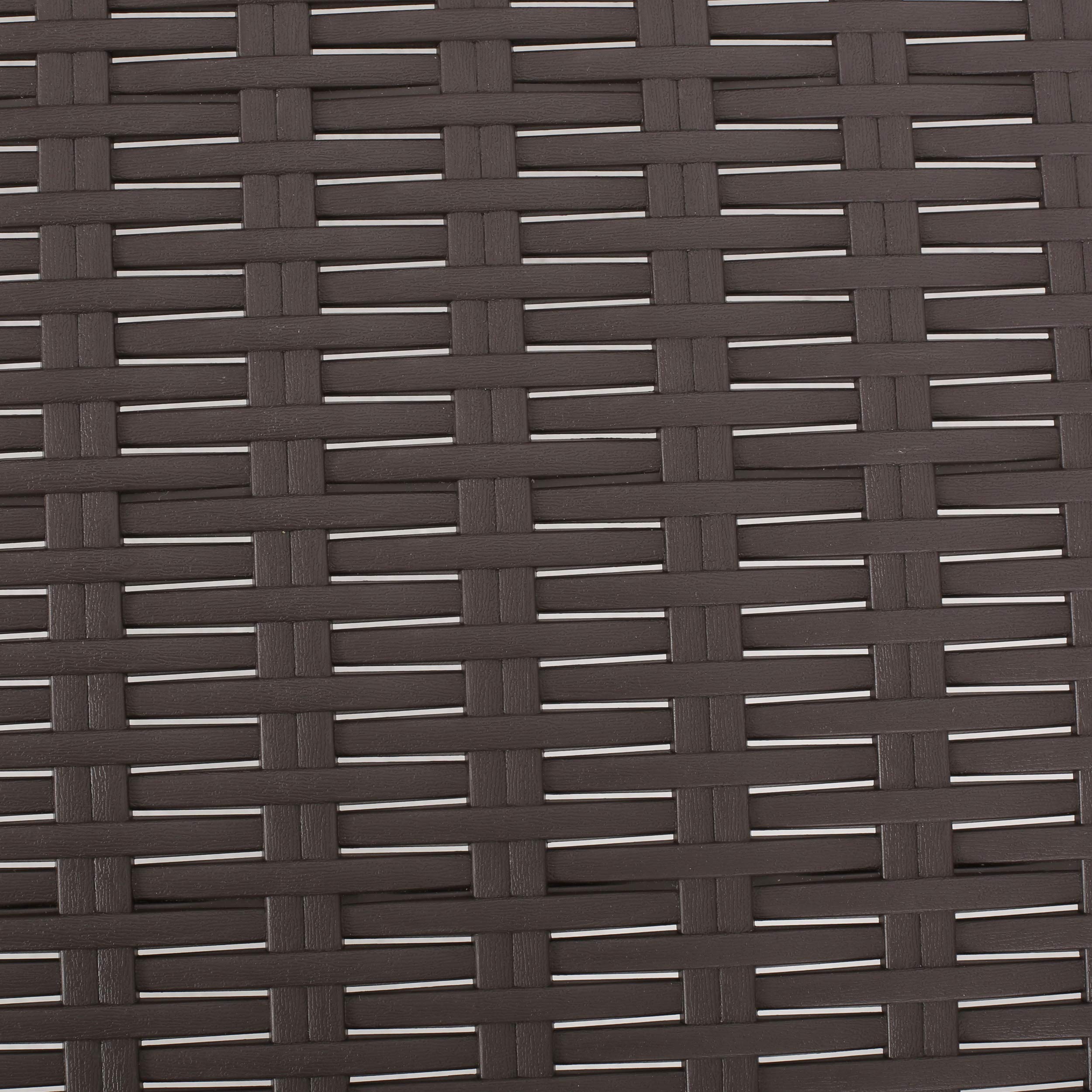Outdoor Polypropylene Chaise Lounge Dark Brown
