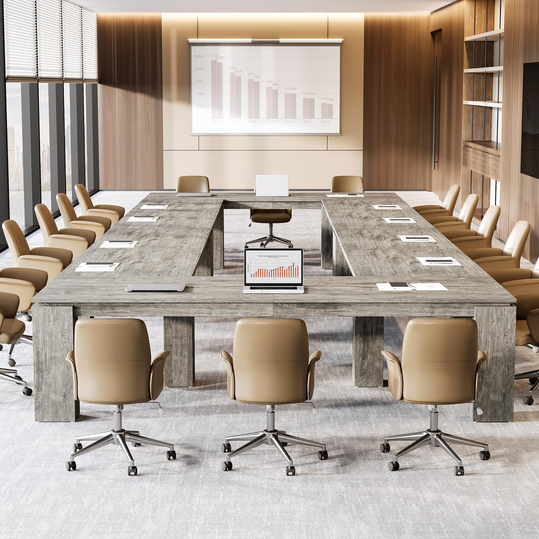 7 ft Conference Table for 8 People