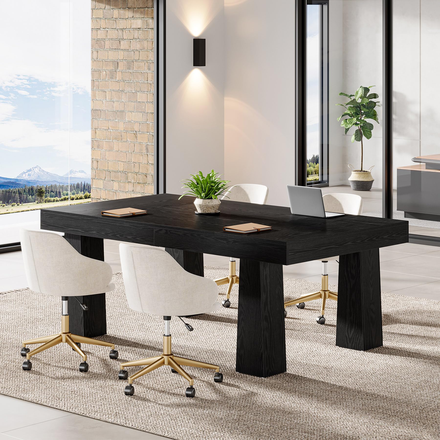 5ft Conference Table with Tapered Legs