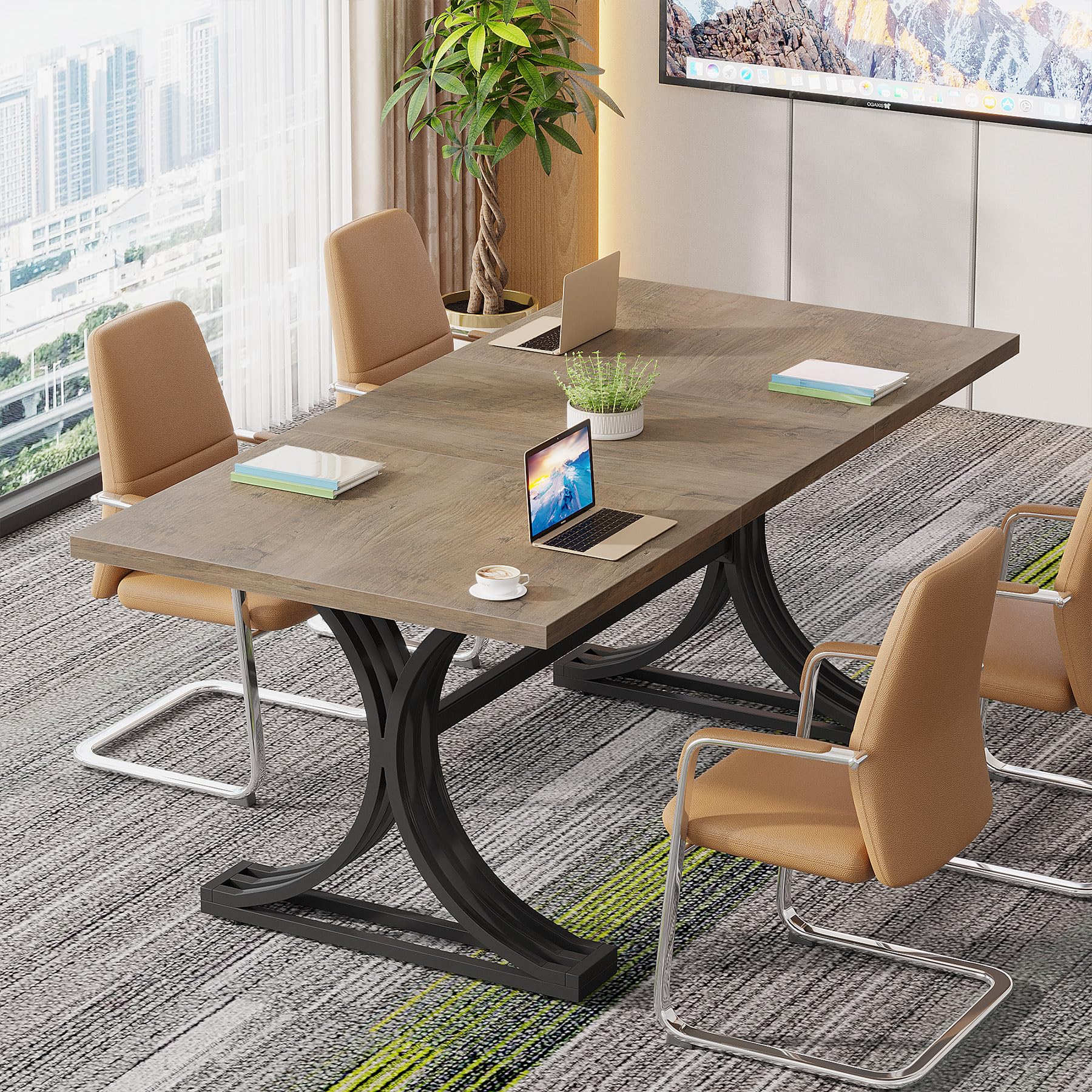 10.5FT Conference Table for 8-10 People