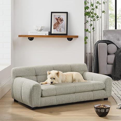 Dog Sofa Bed with Armrests for Medium to Large Dogs