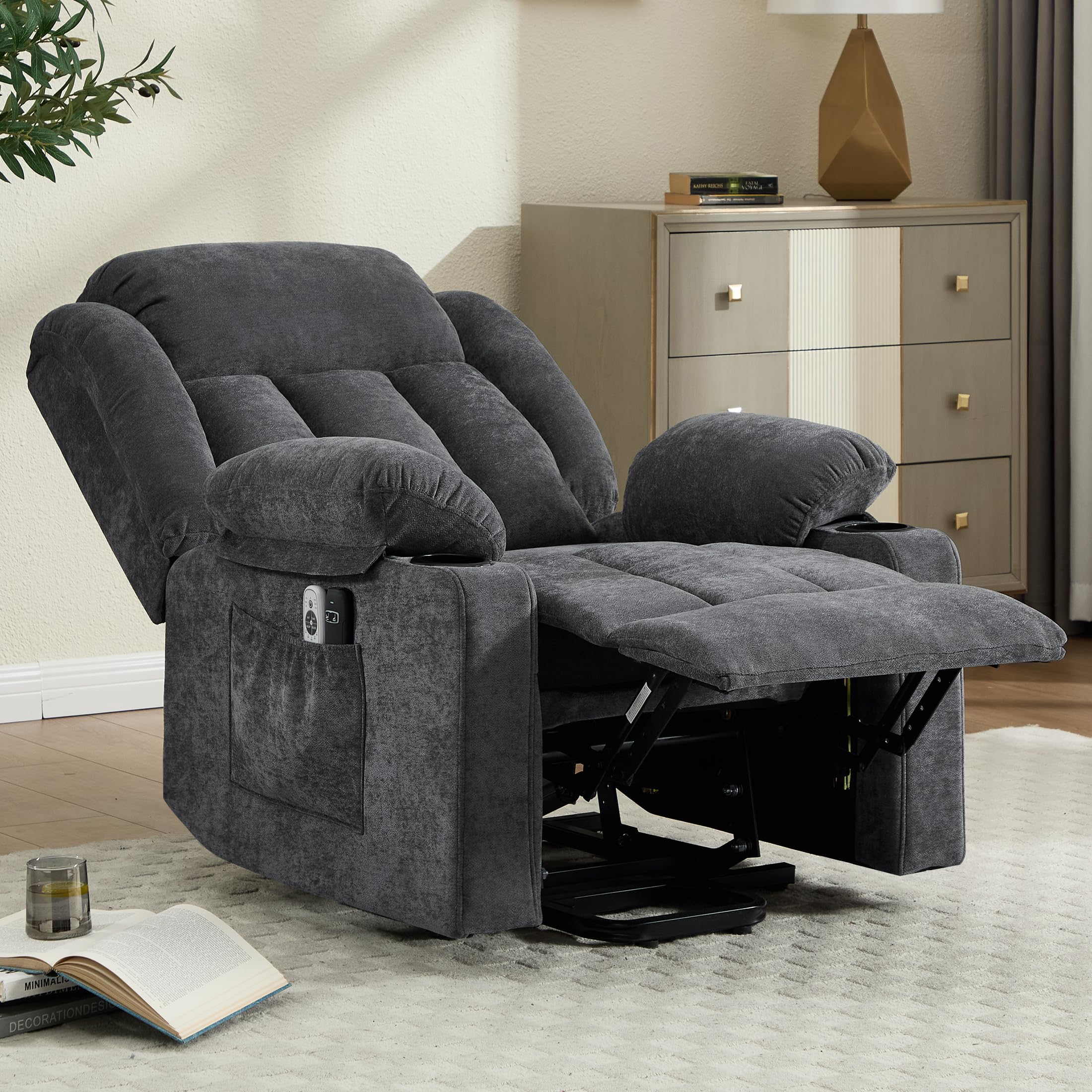 Power Lift Recliner Chair with Massage and Heat