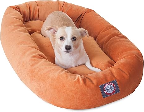 Micro Velvet Calming Dog Bed X-Large Orange