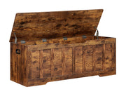 Storage Bench with Safety Hinges