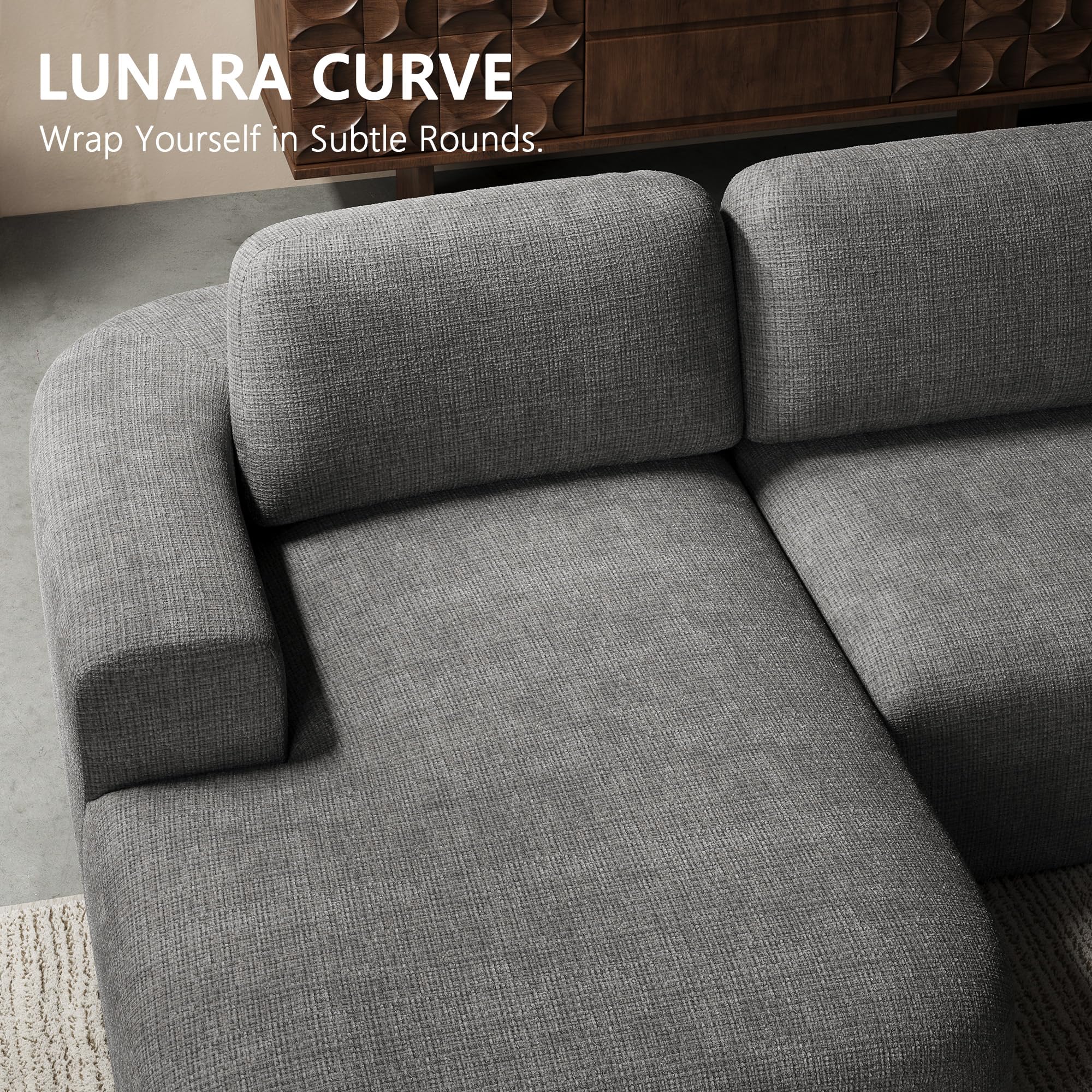 107'' Modular Sectional Sofa with Chaise