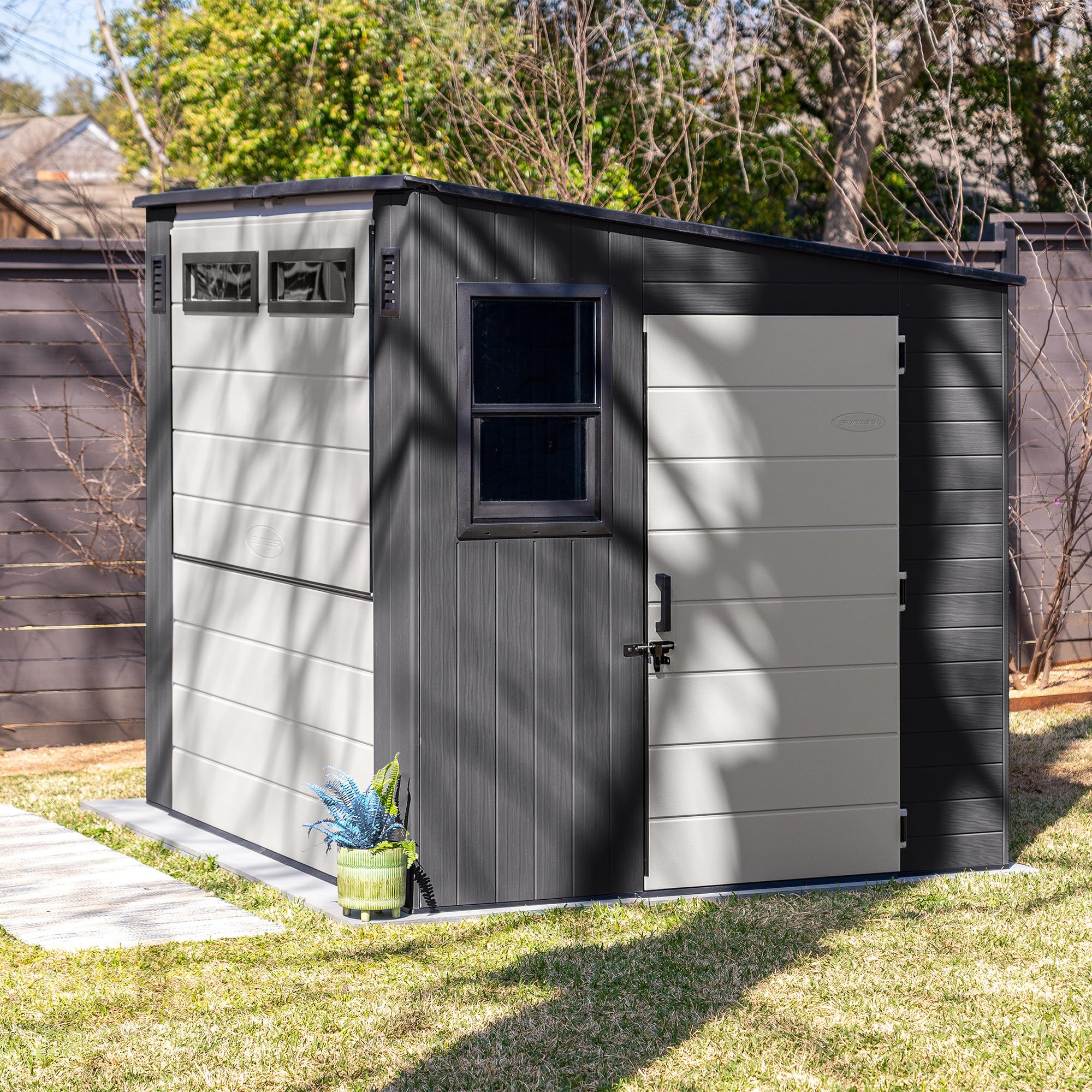 8' x 7' Cabana Entertainment Storage Shed with Bar Top