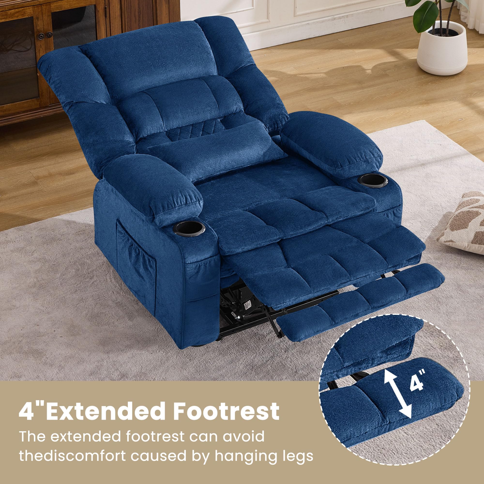 Power Lift Recliner Chair with Massage and Heating