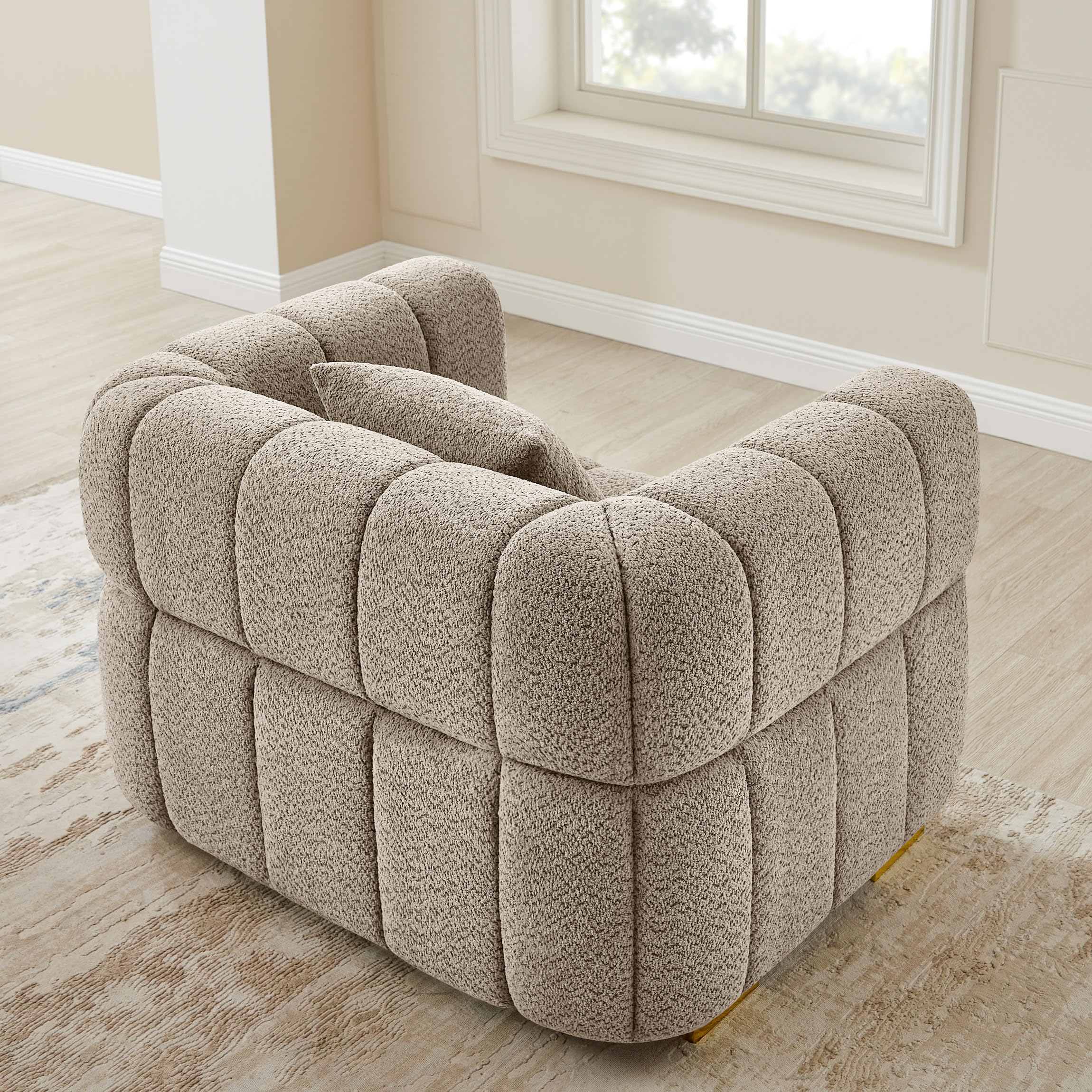 90.94" Cloud Sofa Couch - Modern Deep Seat Boucle 3-Seater Loveseat