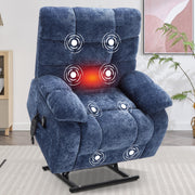 Dual Motor Lift Recliner Chair with Massage and Heat