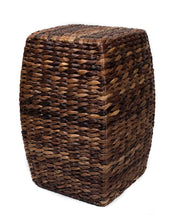 Hand-Woven Seagrass Accent Stool - 21 Inch