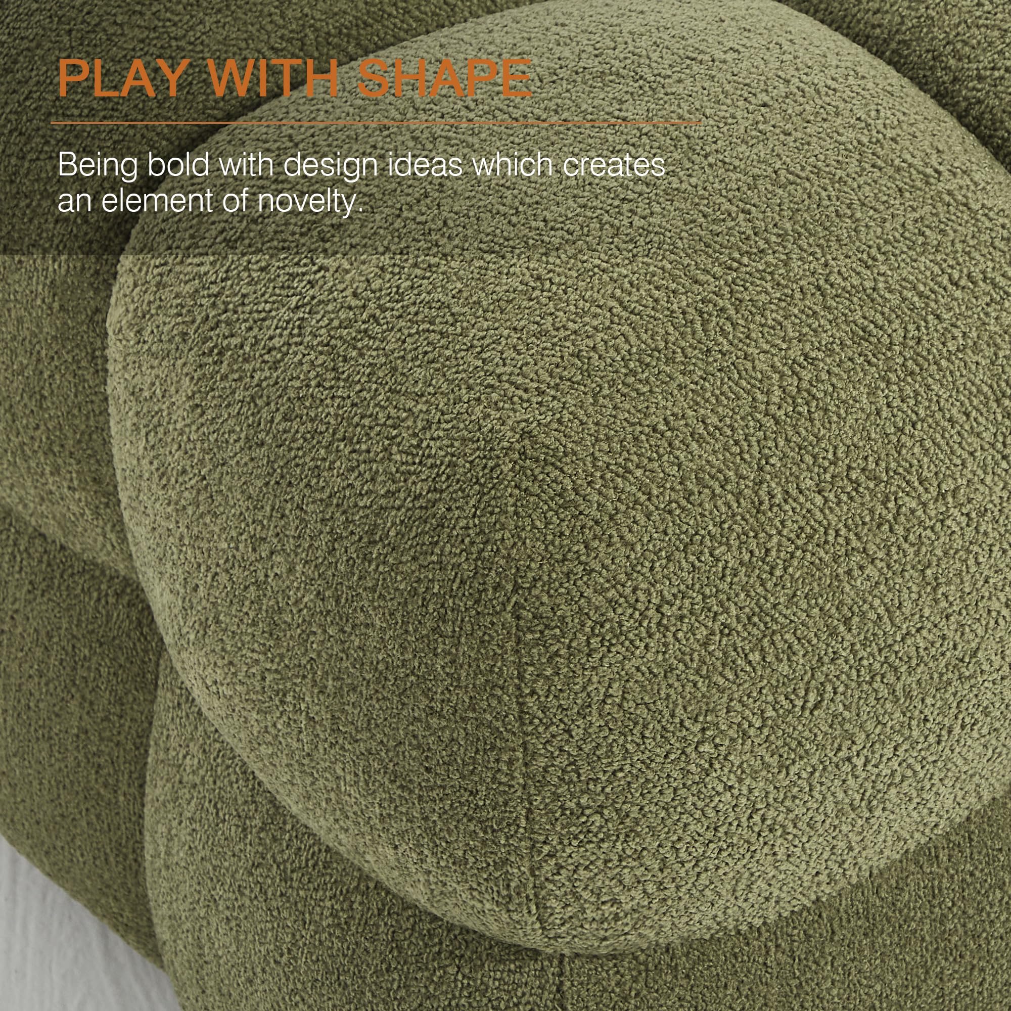 Square Pouf Ottoman Footstool