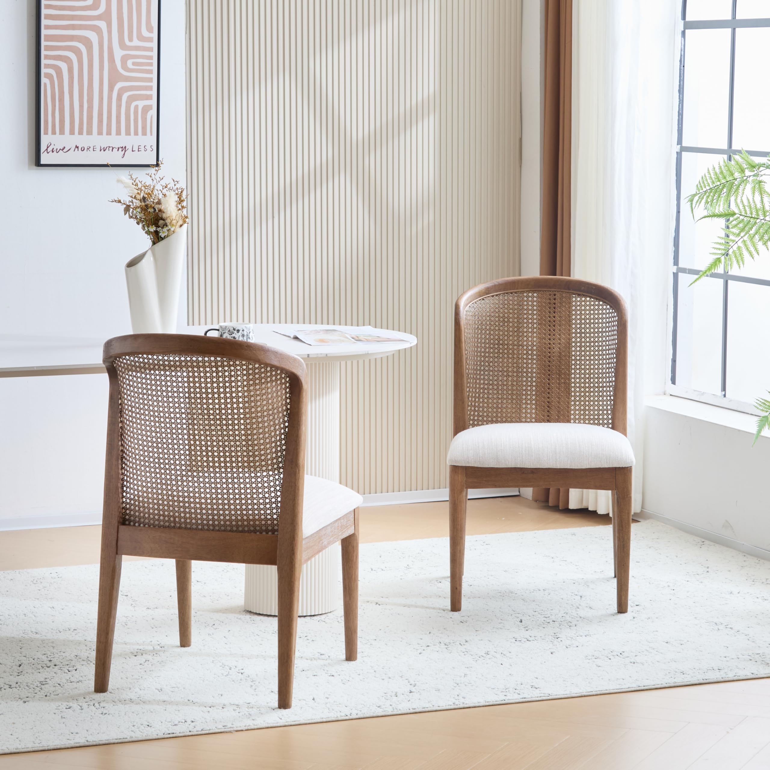 Lilia Dining Chairs Set of 2 with Cane Webbing