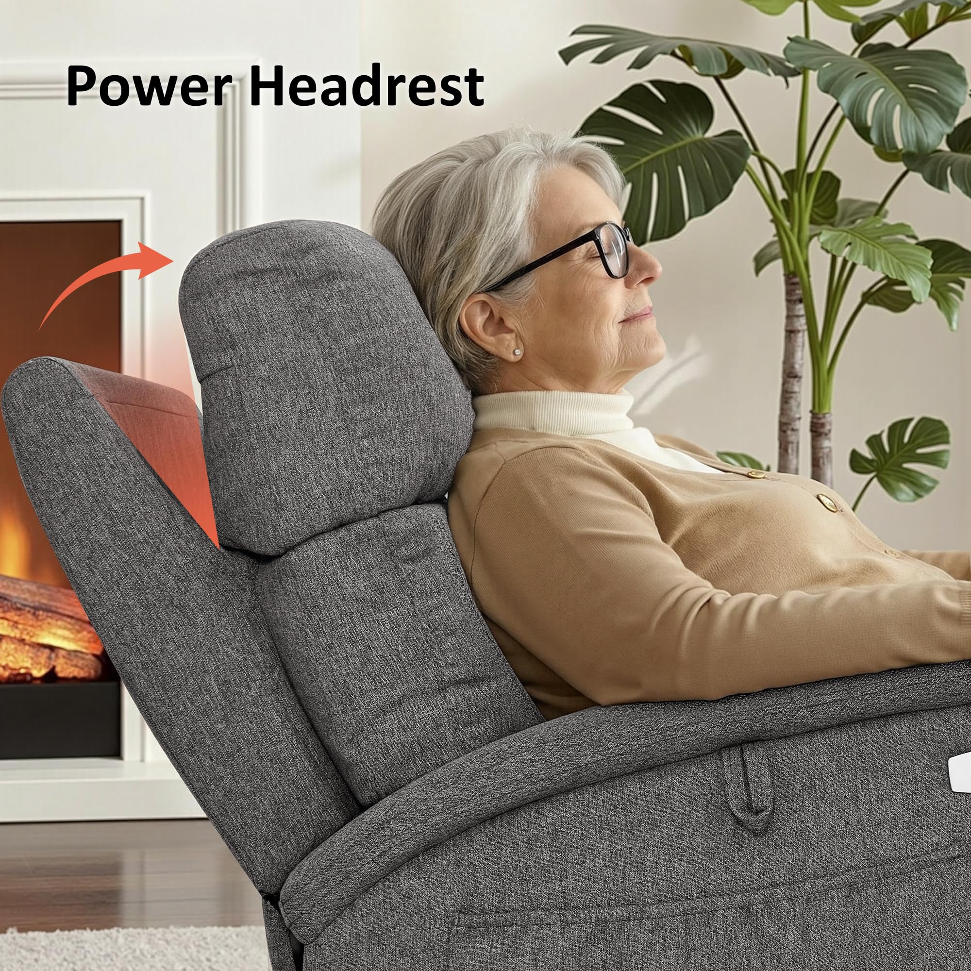 Power Lift Recliner Chair with Massage and Dual Heating