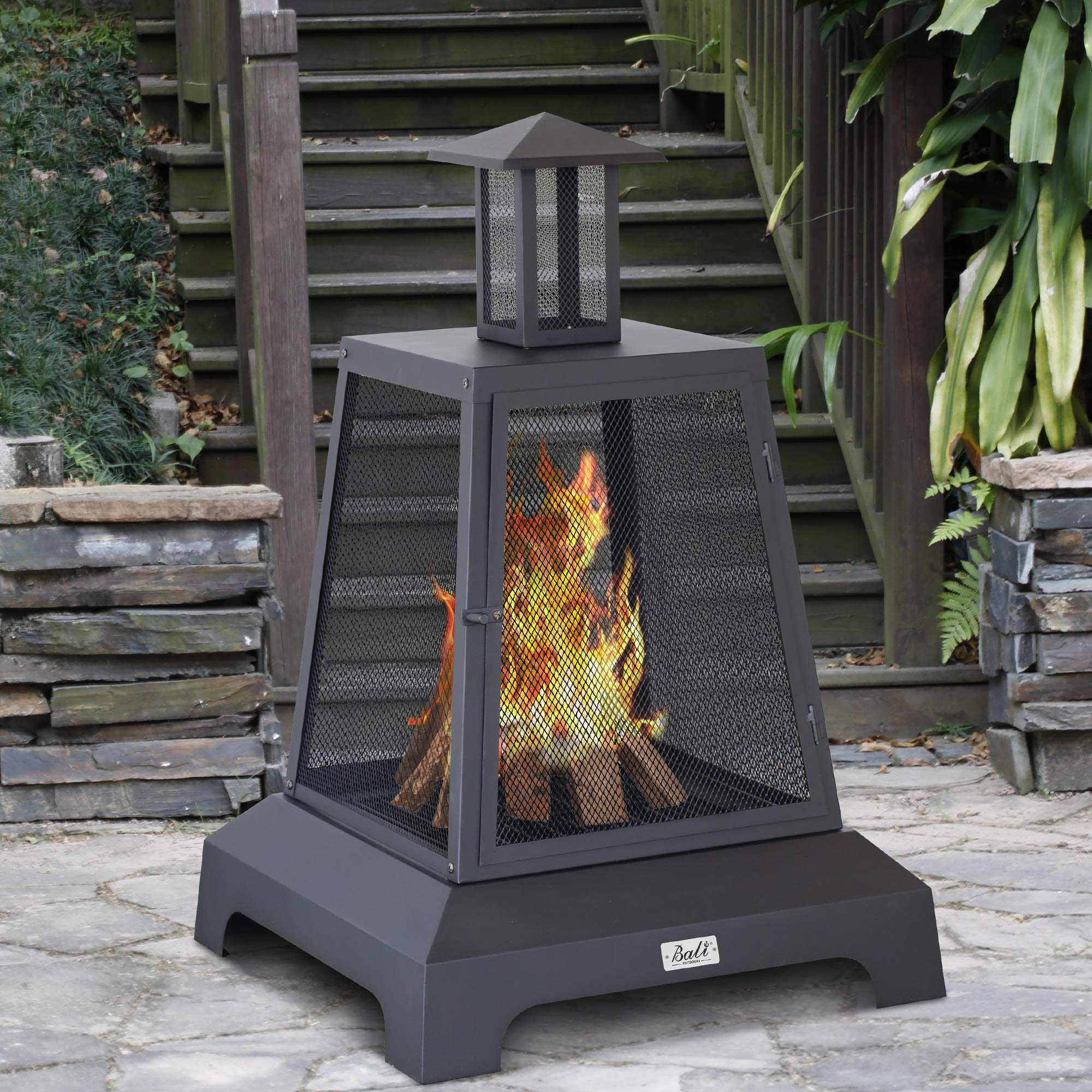 28 Inch Square Wood Burning Fire Pit