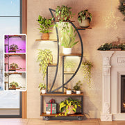 62 Inch 8-Tier Plant Stand with Full Spectrum LED Grow Lights