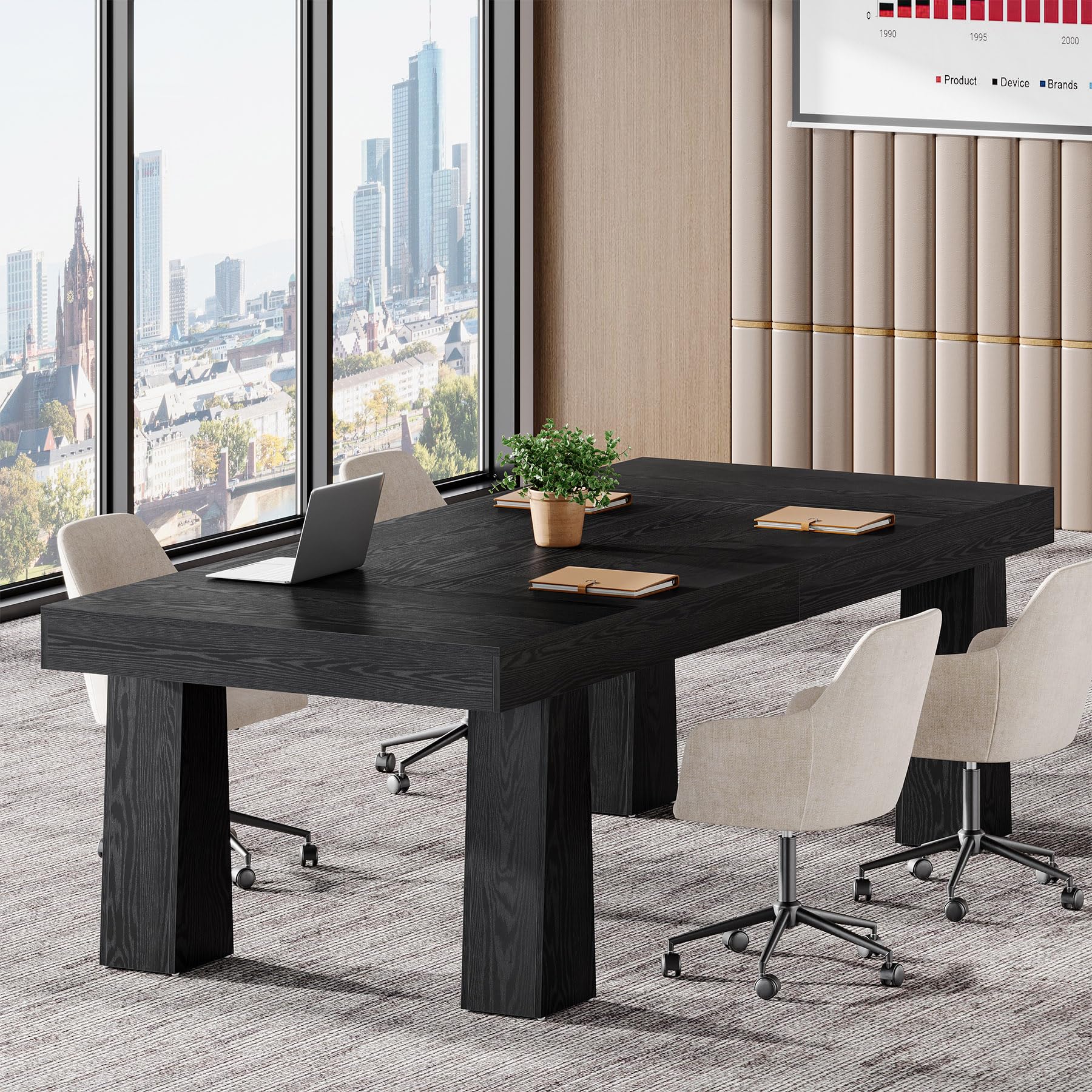 5ft Conference Table with Tapered Legs
