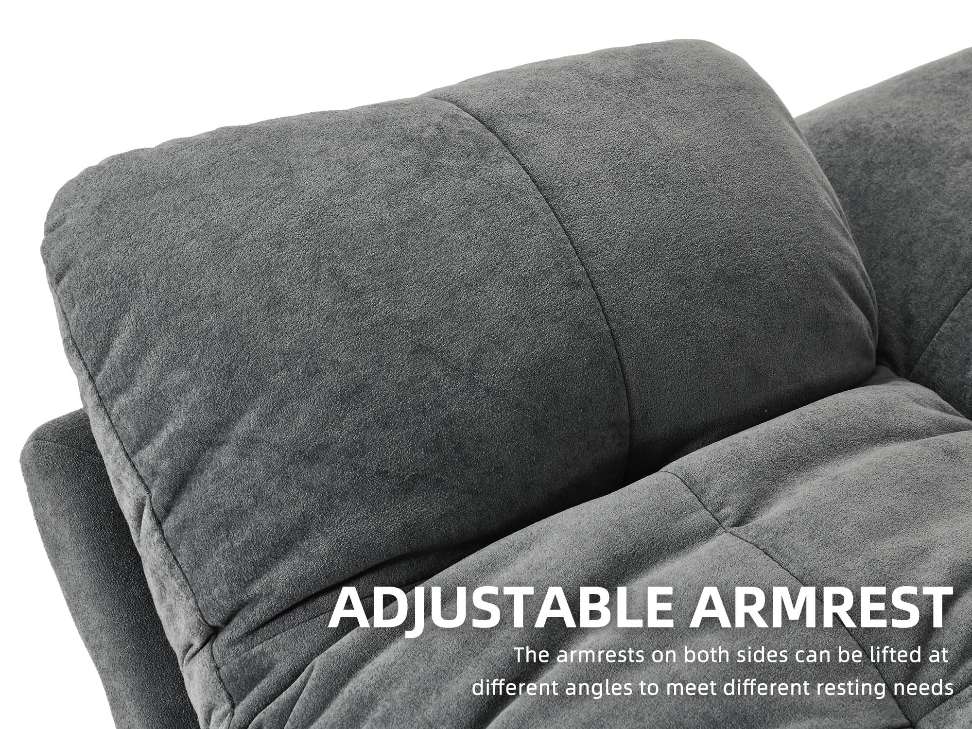Convertible Futon Sofa Bed 70" with Adjustable Backrest