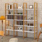 Gold Bookshelf 5 Tiers Geometric Bookcase
