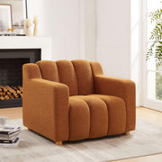 Oversized Boucle Accent Chair with Armrests