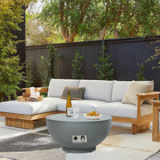 28-Inch Propane Fire Table with Lid and Cover