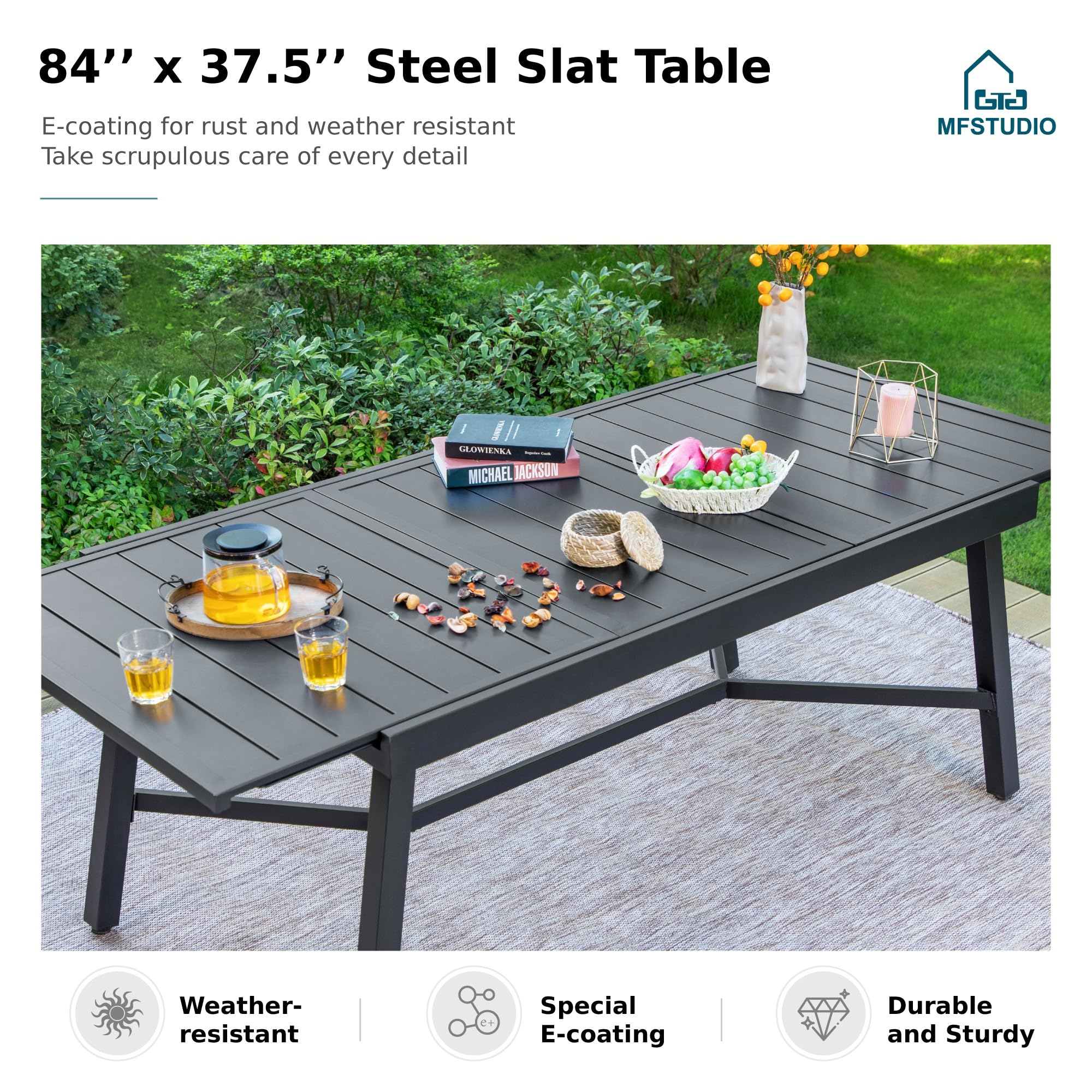 9-Piece Expandable Patio Dining Set