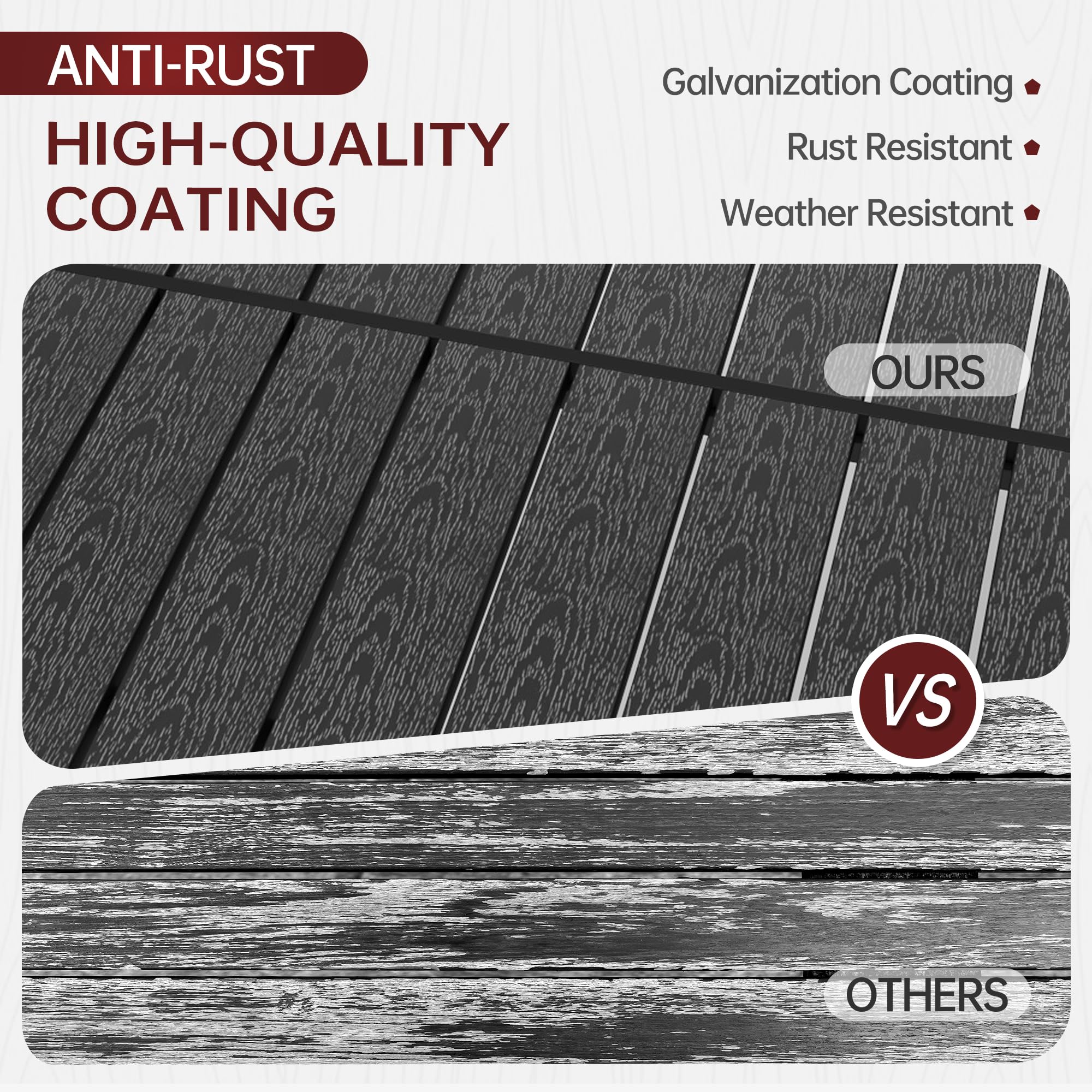 Outdoor Patio Dining Table for 6