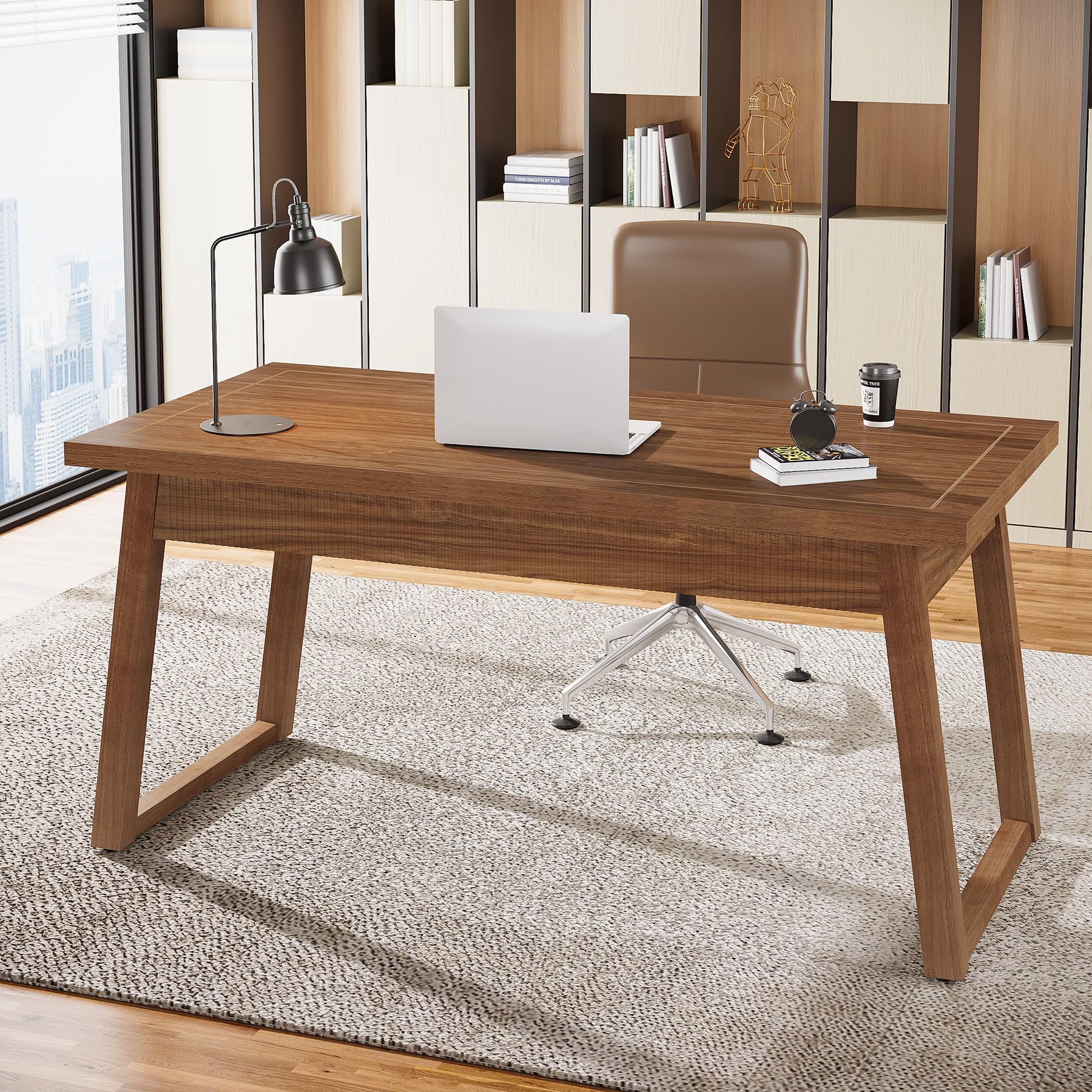 55" Executive Desk with Drawer