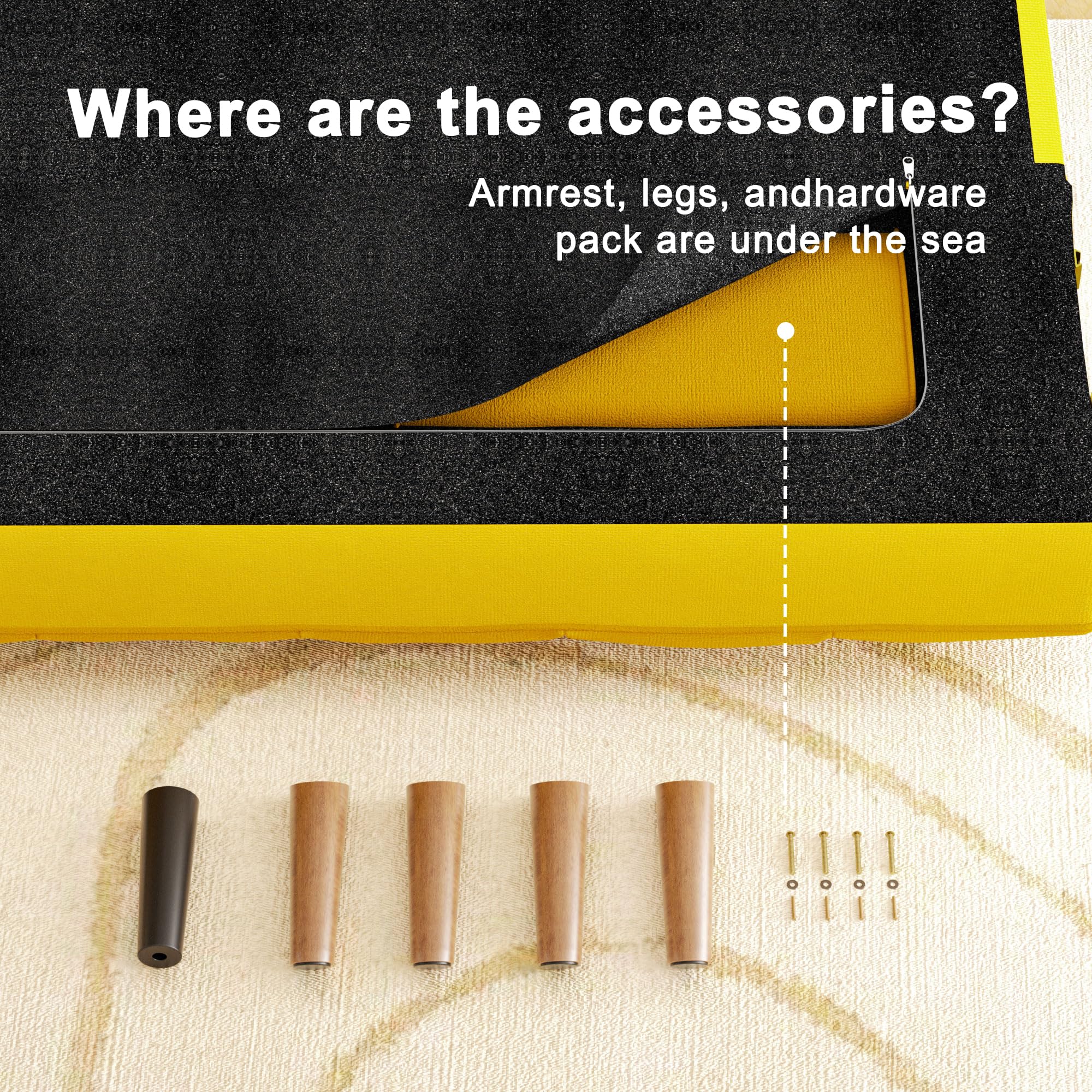 Convertible Futon Sofa Bed with Adjustable Backrest