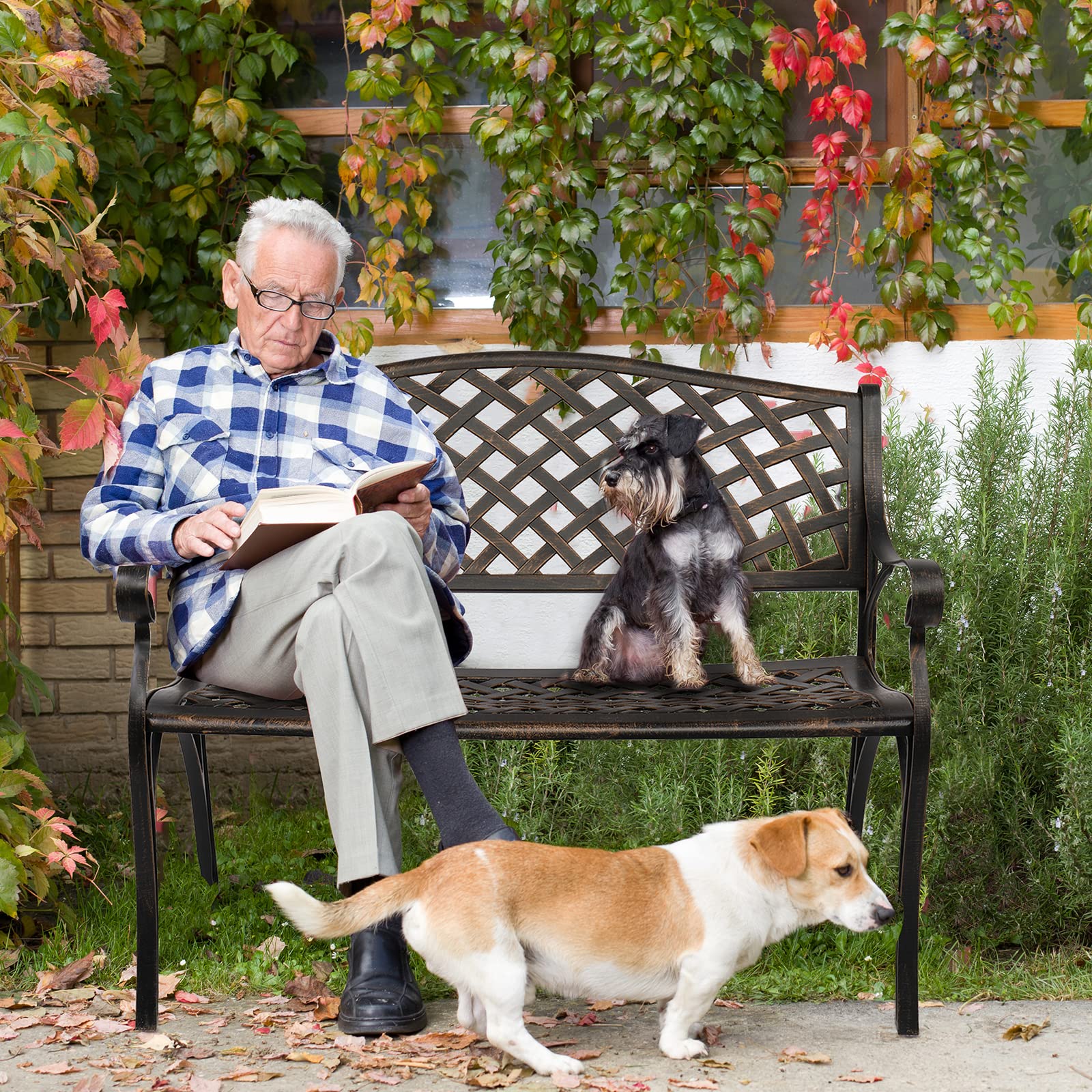 Outdoor Aluminum Garden Bench