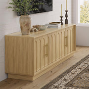 Mid Century Modern TV Stand with Arched Design