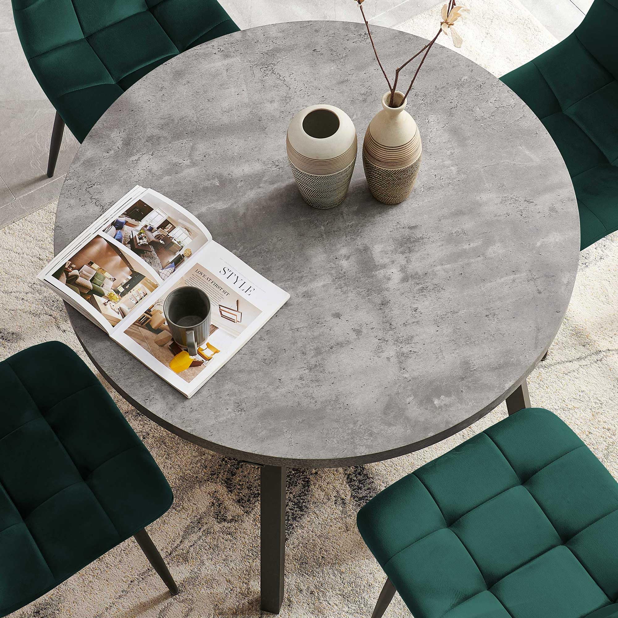 5-Piece Dining Set with 4 Chairs