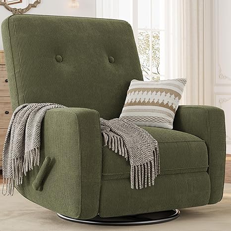 360° Swivel Rocking Glider Recliner Chair