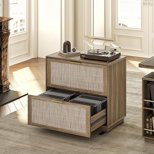 2 Drawer Fluted Lateral File Cabinet
