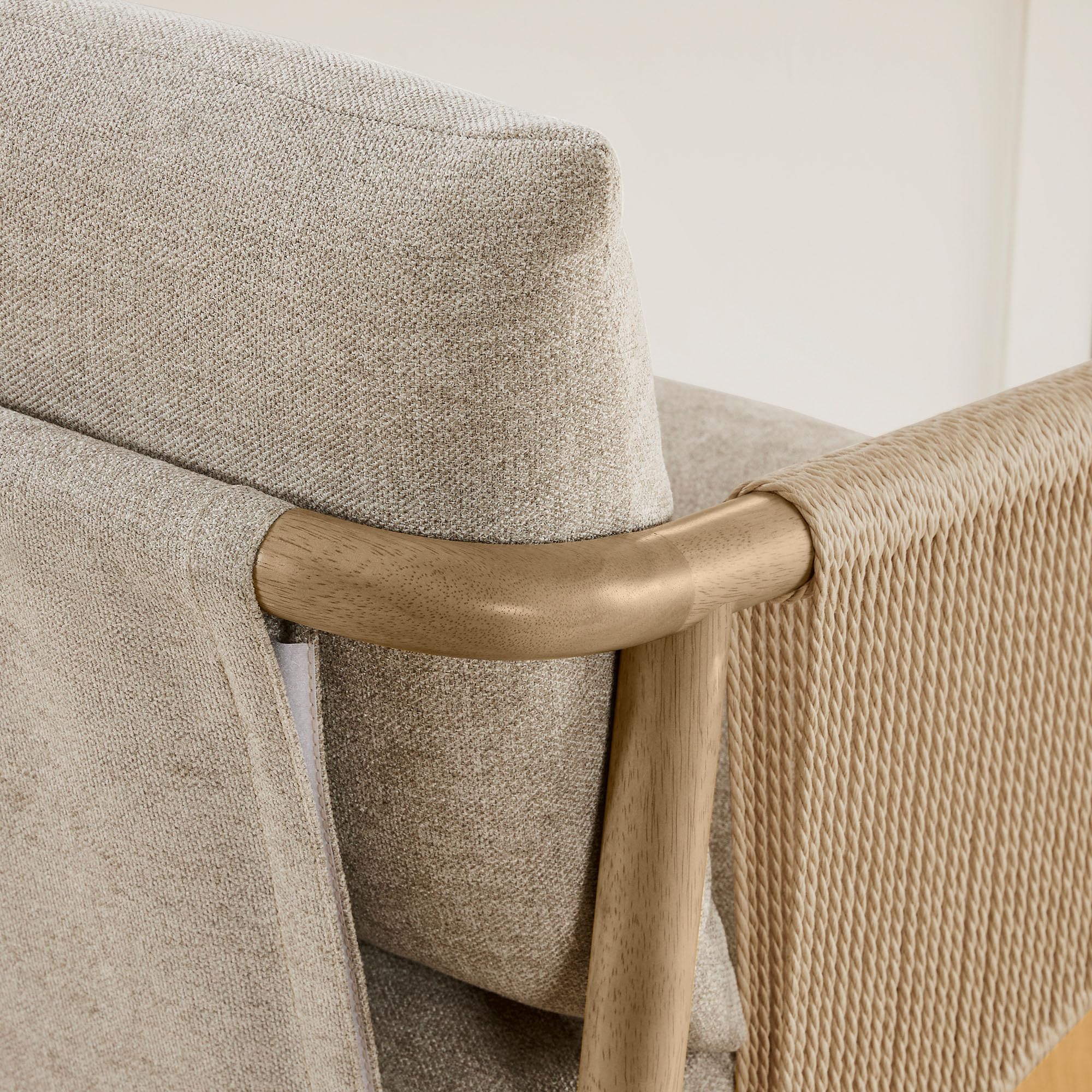 Paper Cord Braid Counter Height Barstools Set of 2
