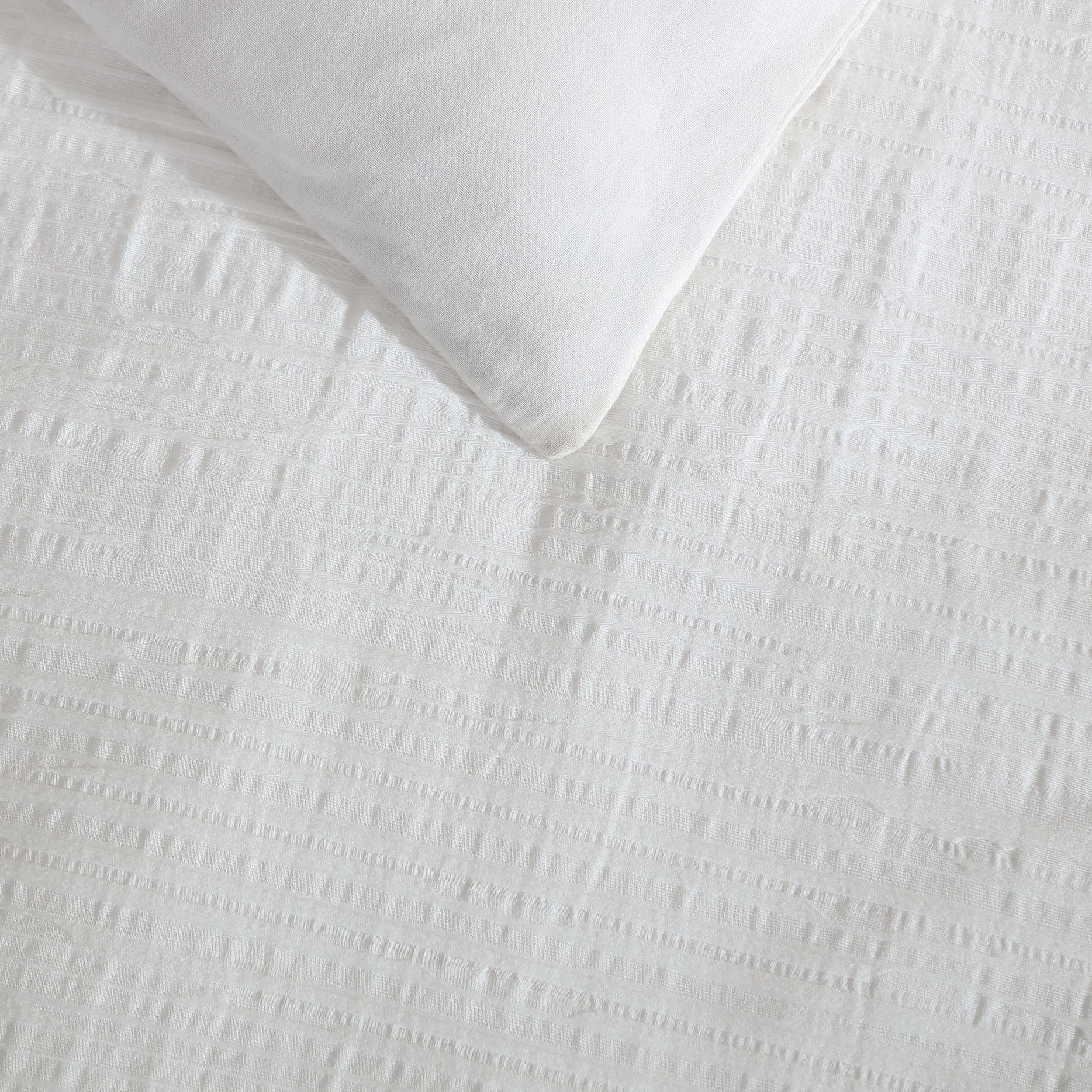 Bark Texture White King Comforter Set