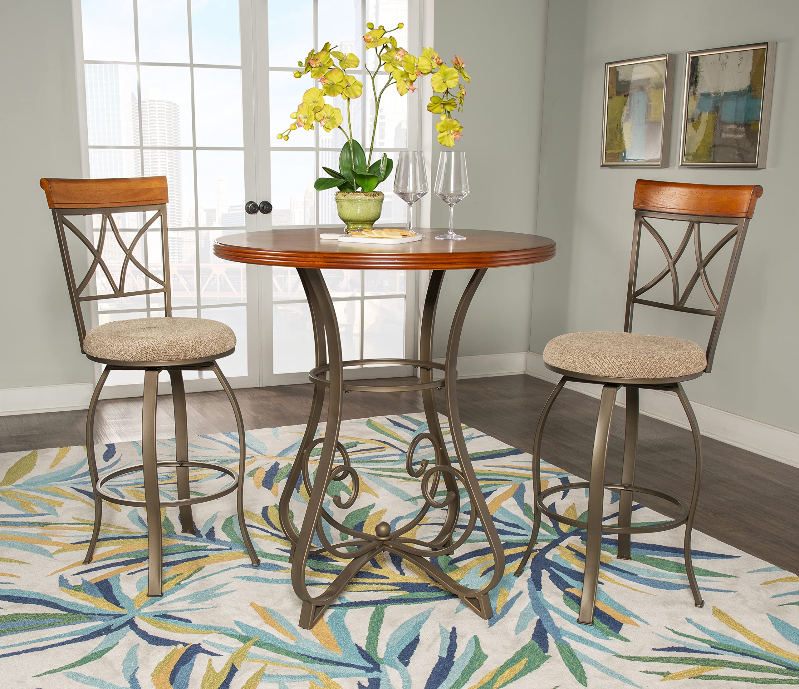 Hamilton Pub Set Bar Height Table