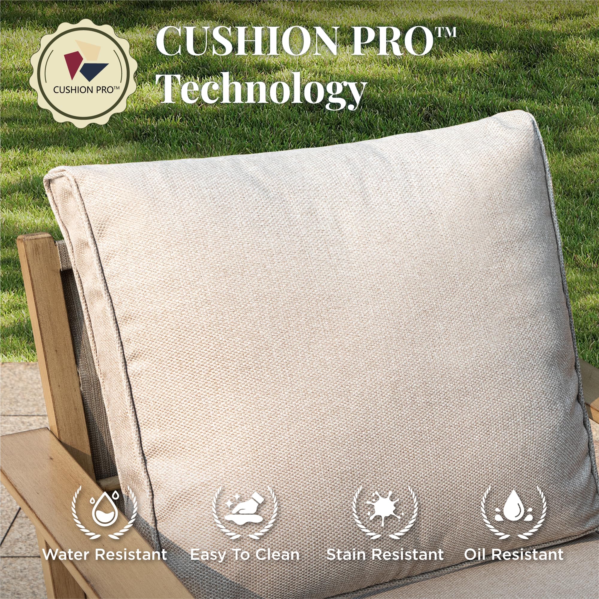 5-Piece Patio Conversation Set with Swivel Chairs