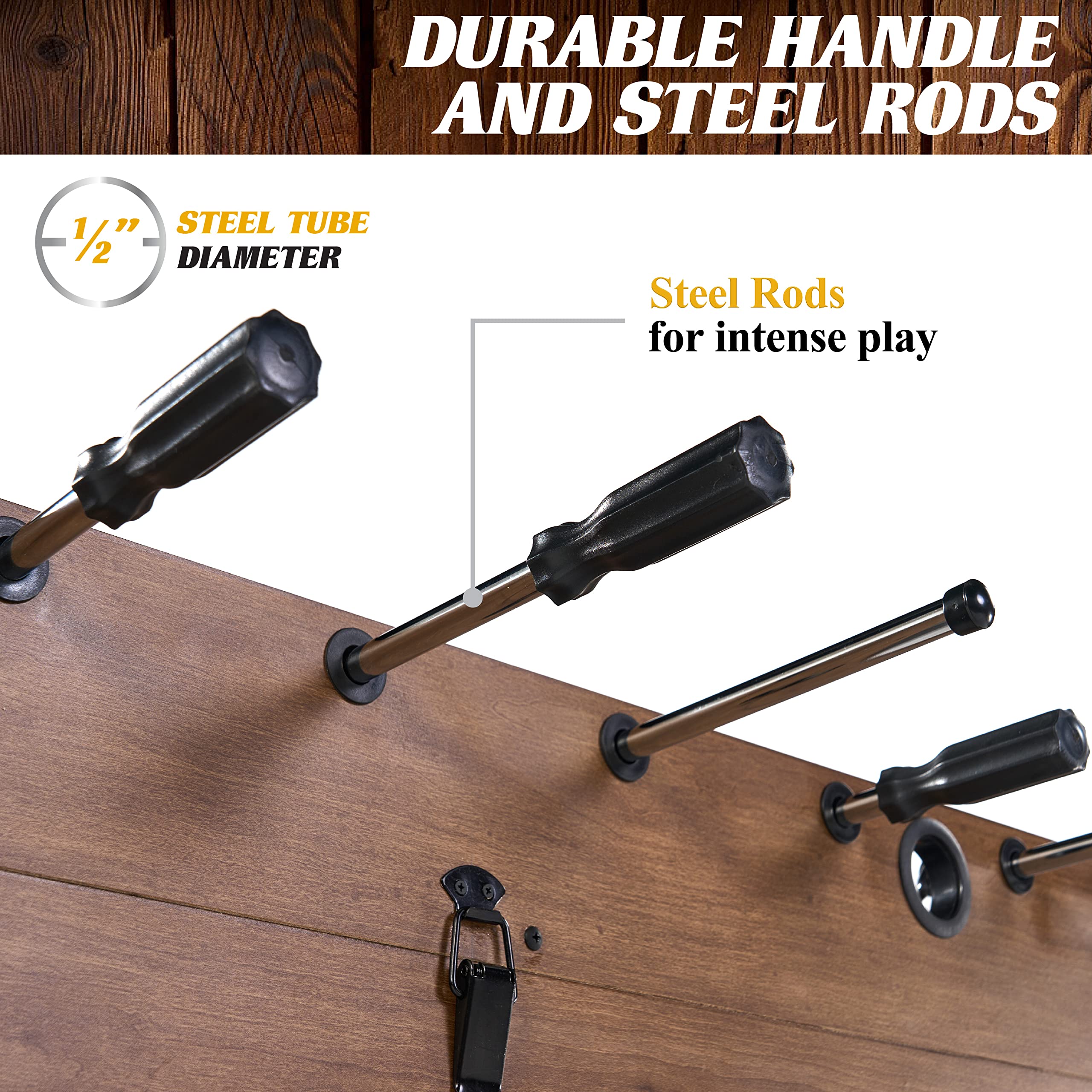 3-in-1 Combination Game Table - Foosball, Air Hockey & Table Tennis