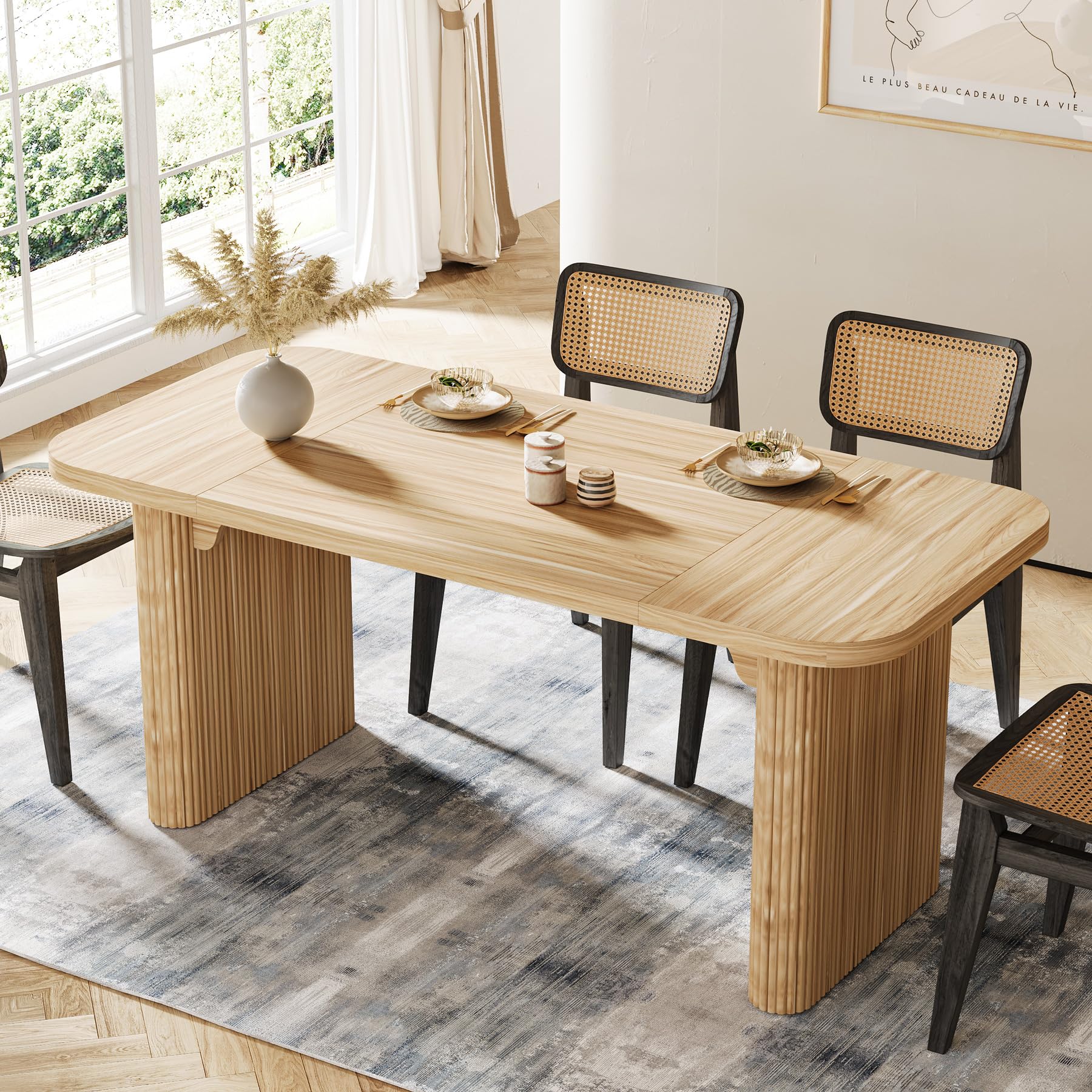 Modern Dining Table for 6 People