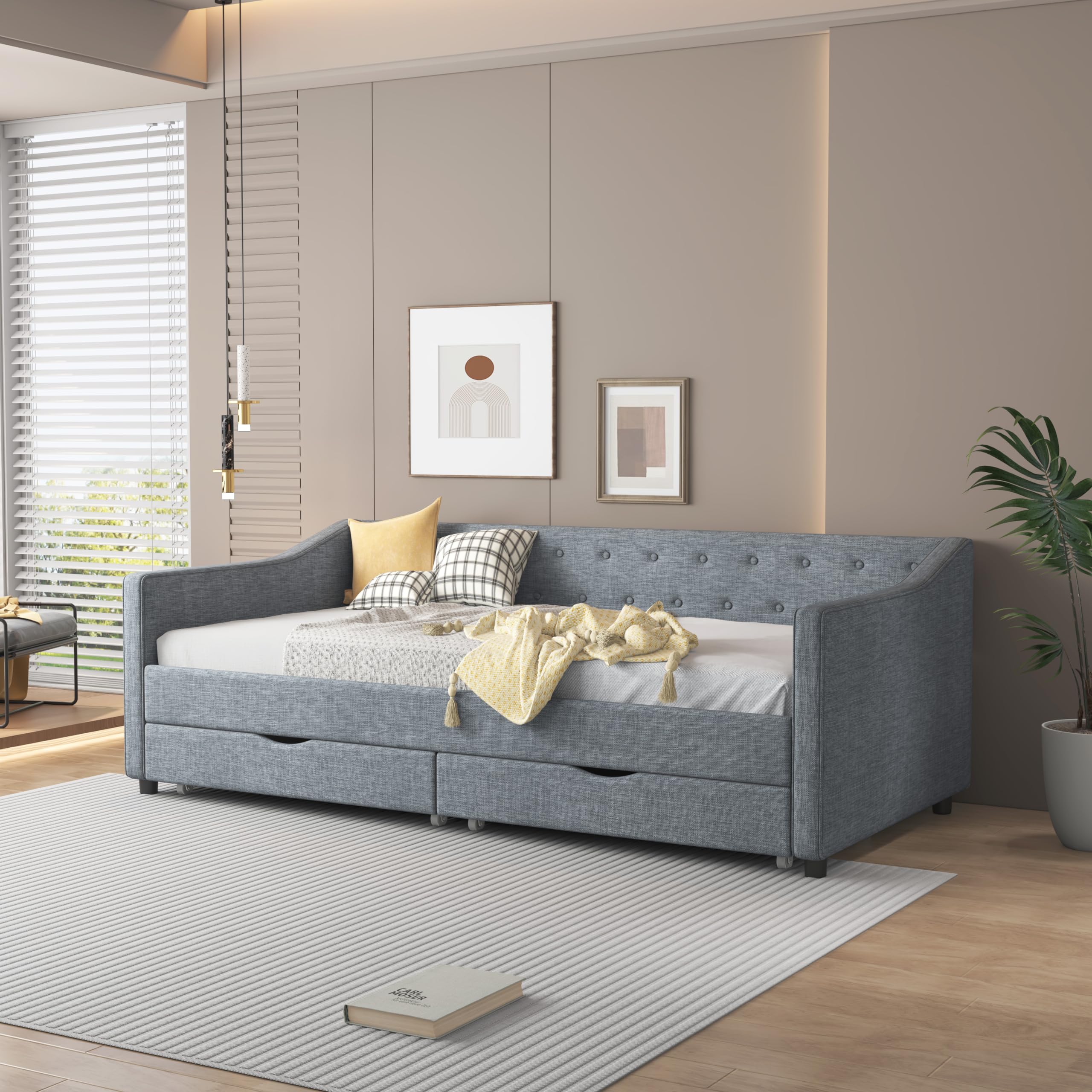 Twin Size Daybed with Storage Drawers